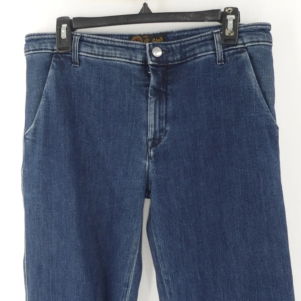 Seafarer Mid-Rise Wide Leg Maggie May Cuffed‎ Jeans Size 30 Made in Italy